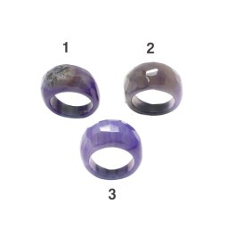 Inele Agata Colorata Ovala Fatetata - Diametru Gaura 64 mm