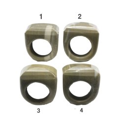 Inele Jasp Dreptunghi Fatetat - Diametru Gaura 57 mm