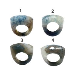 Inele Agata Oval Fatetat - Diametru Gaura 57 mm