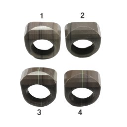 Inele Jasp Dreptunghi Fatetat - Diametru Gaura 60 mm