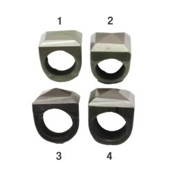 Inele Jasp Patrat Fatetat - Diametru Gaura 61 mm