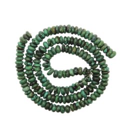 Turcoaz de Nepal Margele Pietre Semipretioase Disc - 3 - 7 x 10 - 11 mm