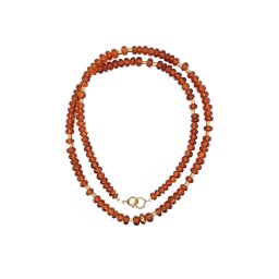 Colier Granat Hesonit Disc - 1,6 -3 x 4-6 mm - Accesorii Gold Filled