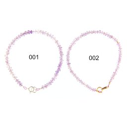 Bratara Ametist Natural Disc Fatetat 1,5-2 x 3-4 mm - Diametru 60 mm - Accesorii Argint 925 - Gold Filled