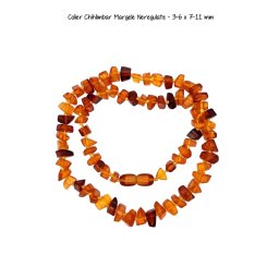 Colier Chihlimbar Margele Neregulate - 3-6 x 7-11 mm