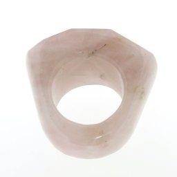 Inel Cuart Roz Dreptunghi Fatetat - Diametru Gaura 64 mm