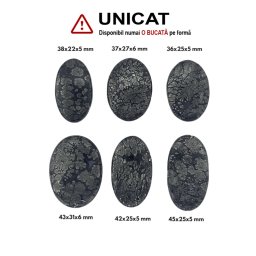 Cabochon din Marcasit de Forma Oval - 36-45 x 22-31 x 5-6 mm