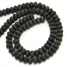 Lava Vulcanica Margele Pietre Semipretioase Disc - 12 x 7 mm
