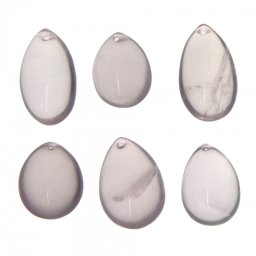 Pandantiv Cuart Roz in Forma de Picatura - 24-31 x 17-20 x 12-14 mm - 1 Buc