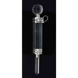 Pandant Bagheta Cuart Alb - Varf Cuart - Sfera Fatetat Cuart 9~10 cm