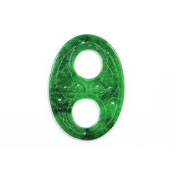 Pandant Jad sculptat - 52-54 x 36-37 x 2 mm - 1 Buc