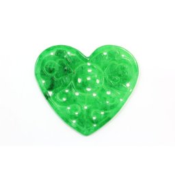 Pandant Jad sculptat Inima - 26 x 32 x 1,4-1,8 mm - 1 Buc
