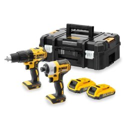 Pachet de scule Masina de gaurit cu percutie + Masina de insurubat cu impact DEWALT DCK2060D2T-QW 18V
