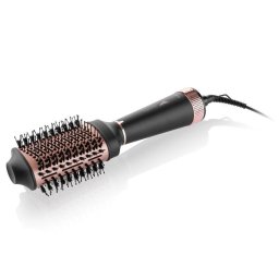 Ondulator Perie cu aer cald Fenite 9322 90000, 1300 W, ionizare, 3 debite de aer, 3 niveluri de temperatura, Negru