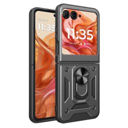 Husa Husa pentru Motorola Razr 50 - Techsuit CamShield Series - Black