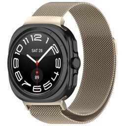 Curea pentru Samsung Galaxy Watch Ultra 47mm - Techsuit Watchband 35mm (W009) - Natural Titanium