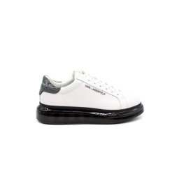KARL LAGERFELD M Sneakers Kapri Kushion Lo Lace Lthr KL52625 010-white lthr w/black
