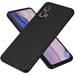 BestCase® Husa Premium Silicon, Compatibila Cu Motorola Moto G24 Power Edition, 1.2MM Slim, Microfibra in interior, Antisoc, Rezistent la socuri, Protectie Camera, Negru