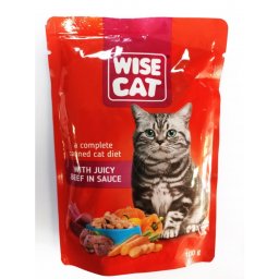 Hrana Pisica, Umeda, Carpathian Wise Cat, Plic cu vita in sos, 24x100 gr
