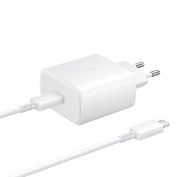 Incarcator de retea Super Fast Travel Charger, 45W, USB-C, White