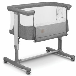 Patut co-sleeper Lionelo Aurora 3 in 1 cu leganare si setare unghiulara cu saltea cu densitate T25 si geanta transport