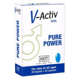 Hot V-Activ Pentru Barbati de Toate Varstele 20 capsule Imbunatateste-ti Rezistenta