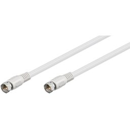 Cablu coaxial antena F 3.5m Alb, Goobay G50754