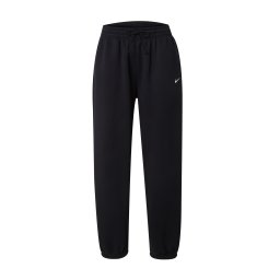 Nike Sportswear Pantaloni 'Phoenix Fleece' negru / alb