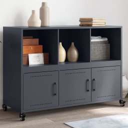 Dulap, antracit, 100,5 x 39 x 72 cm, otel laminat la rece GartenMobel Dekor