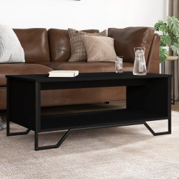 Masuta de cafea, negru, 100x51x40 cm, lemn prelucrat GartenMobel Dekor