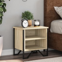 Noptiere, 2 buc., stejar Sonoma, 40x30x40 cm, lemn prelucrat GartenMobel Dekor