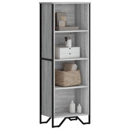 Biblioteca, gri sonoma, 50x31x137,5 cm, lemn prelucrat GartenMobel Dekor