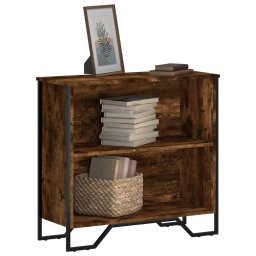 Biblioteca, stejar fumuriu, 80x31x74,5 cm, lemn prelucrat GartenMobel Dekor