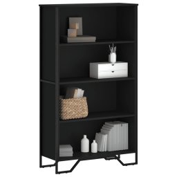 Biblioteca, negru, 80x31x137,5 cm, lemn prelucrat GartenMobel Dekor
