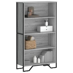 Biblioteca, gri sonoma, 80x31x137,5 cm, lemn prelucrat GartenMobel Dekor