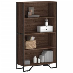 Biblioteca, stejar maro, 80x31x137,5 cm, lemn prelucrat GartenMobel Dekor