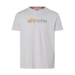 ALPHA INDUSTRIES Tricou galben curry / gri deschis / negru