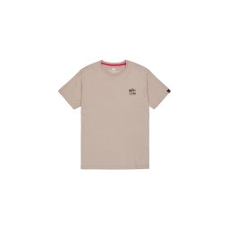 ALPHA INDUSTRIES Tricou bej închis / negru