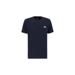 ALPHA INDUSTRIES Tricou albastru noapte / maro / gri / alb