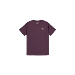 ALPHA INDUSTRIES Tricou roșu burgundy / alb