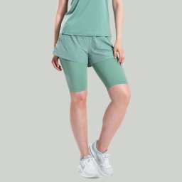 STRIX Pantaloni scurți pentru femei 2in1 ULTRA Agave XL