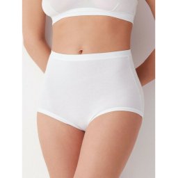 Set 2 perechi chiloti clasici bumbac cu talia inalta Cotonella GD107 0002