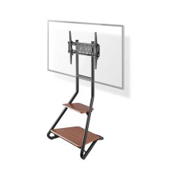 Suport de podea pentru televizor Nedis TVSM6200BK 37-75" negru/maro