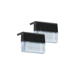 Immax 08501L - Set 2x LED RGB lampă solară de perete LED/1W/1,2V 3500K IP65