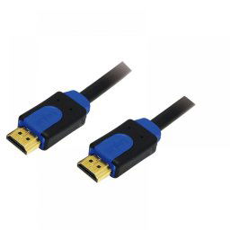 CABLU video LOGILINK, HDMI (T) la HDMI (T), 1m, premium, conectori auriti, rezolutie maxima 4K (3840 x 2160) la 60 Hz, negru, CHB1101