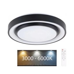 Plafonieră LED dimabilă ZYGMUNT LED/72W/230V 3000-6000K IP44 + telecomandă