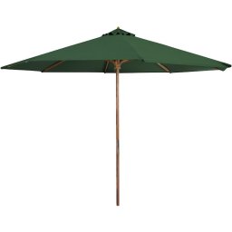 Umbrela de soare verde cu cadru din lemn FDZN 4014