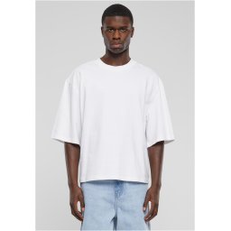 Men's T-shirt oversized Cropped white