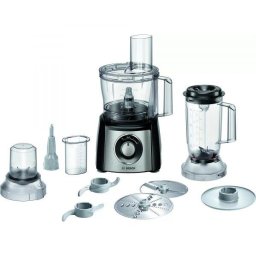 Robot de bucatarie Bosch MultiTalent 3 Plus MCM3PM386, 900 W, 2 viteze + Pulse, bol 2.3 l, Negru-Argintiu