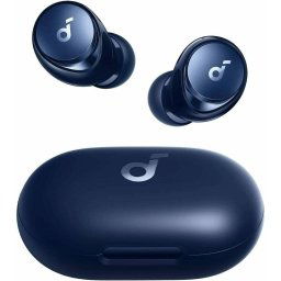 Casti True wireless Anker Soundcore Space A40, AANC, Hi-Res, Incarcare Wireless, Albastru
